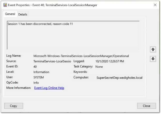 windows 7 remote desktop to server 2012 disconnect logs off