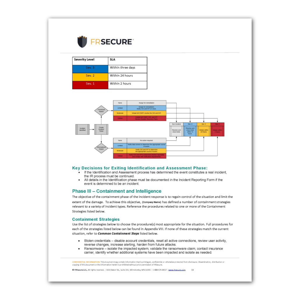 Incident Response Plan Template Sample Page 3